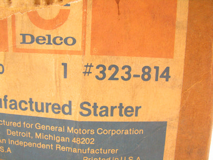 NEW Delco 323-814 10MT 12V Starter For 1960-69 Agricultural Tractor 1108340