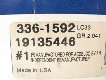 REMAN. Acdelco 336-1592 Starter Motor