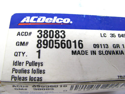 Acdelco 38083 Accessory Drive Belt Idler Pulley 1994-2000 Saab 2.0L 2.1L 2.3L