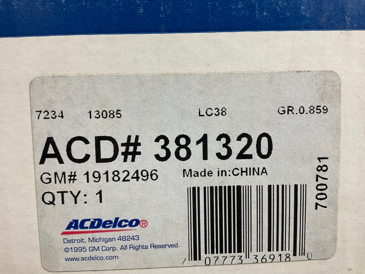 NEW GENUINE Acdelco 381320 Clutch Kit