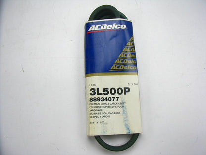 Acdelco 3L500P Lawn & Garden Power Equipment Accessory Drive Belt - 3/8'' X 50''