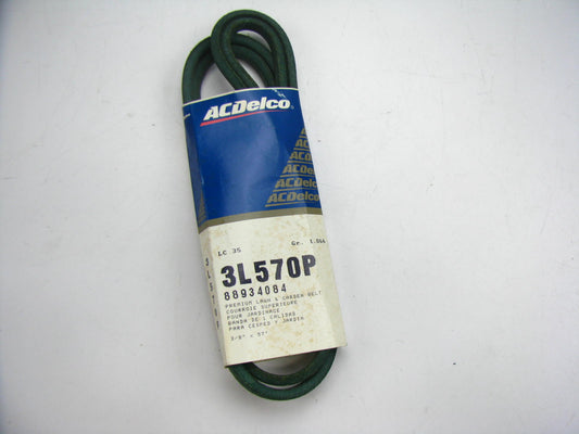 Acdelco 3L570P Lawn & Garden Power Equipment Accessory Drive Belt - 3/8'' X 57''