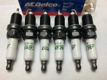 Pack Of 6 - NEW GENUINE Acdelco 41-631 Ignition Spark Plugs