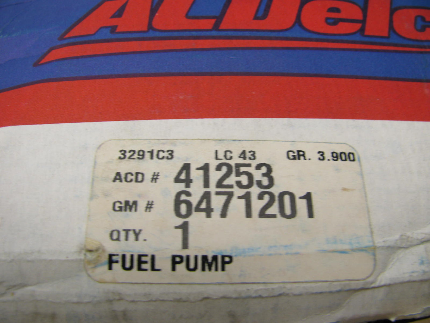 New Genuine Acdelco 41253 Mechanical Fuel Pump