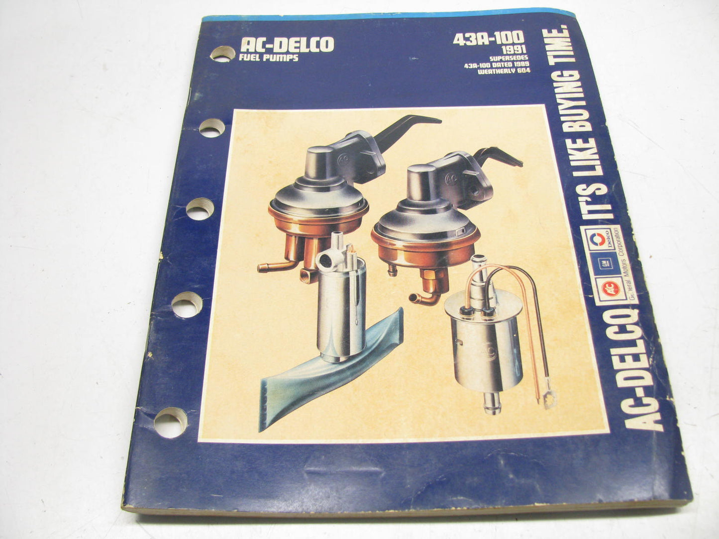 Acdelco 43A-100-1991 Mechanical & Electric Fuel Pump Catalog 1991 Weatherly 604