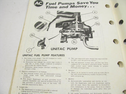 Acdelco 43A-100-1991 Mechanical & Electric Fuel Pump Catalog 1991 Weatherly 604