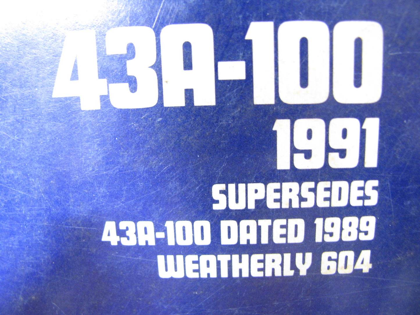 Acdelco 43A-100-1991 Mechanical & Electric Fuel Pump Catalog 1991 Weatherly 604