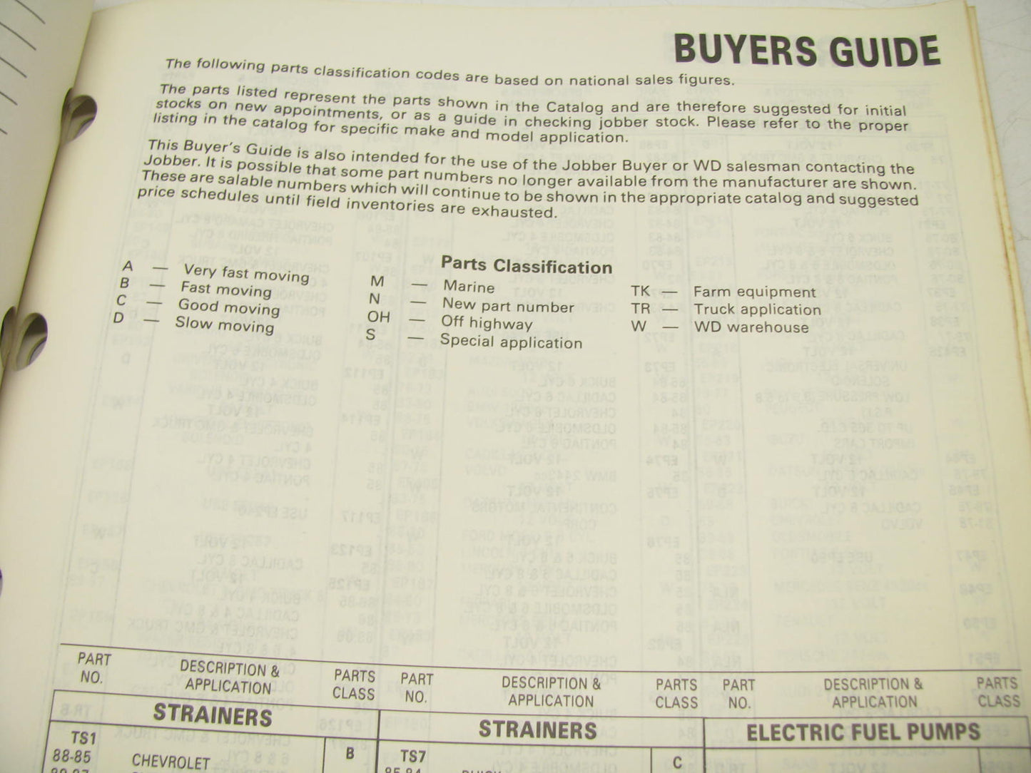 Acdelco 43A-100 Mechanical & Electric Fuel Pump Application Catalog 1989 #604