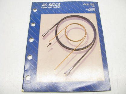 Acdelco 44A-100 Cable & Casing Catalog - 1989 Weatherly # 276, 68 Pages