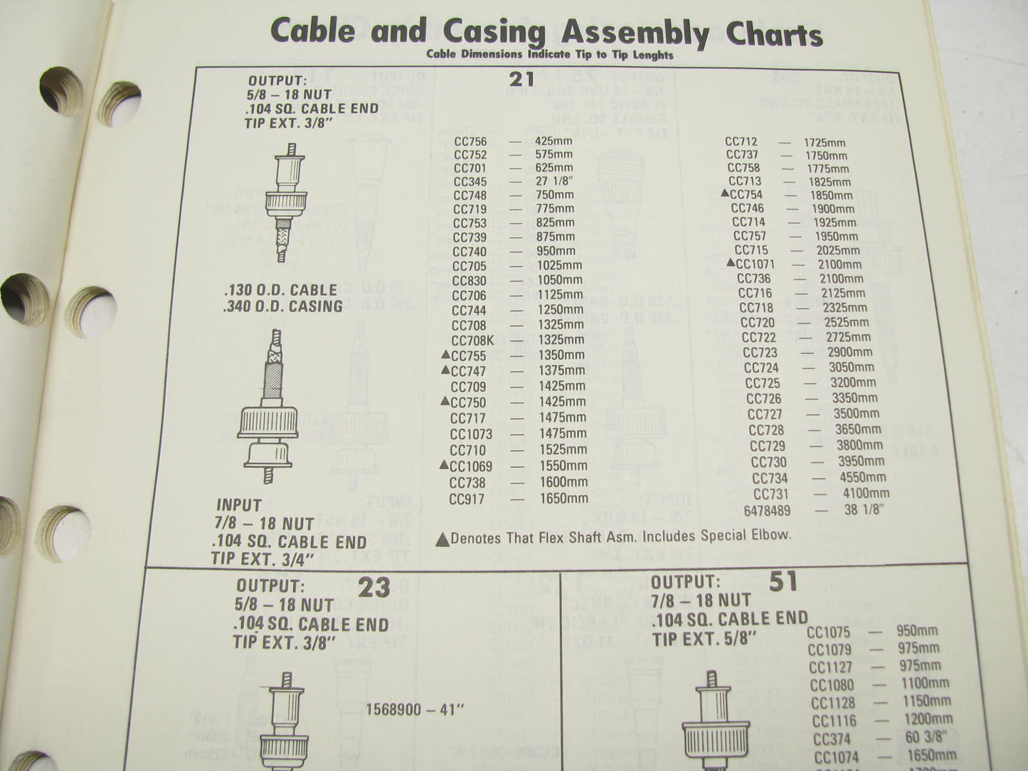 Acdelco 44A-100 Cable & Casing Catalog - 1989 Weatherly # 276, 68 Pages