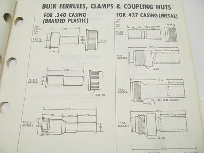 Acdelco 44A-100 Cable & Casing Catalog - 1989 Weatherly # 276, 68 Pages