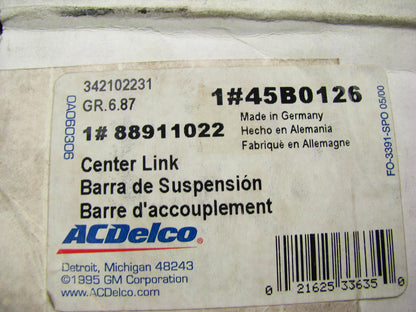 Acdelco 45B0126 Steering Center Link, Made In Germany
