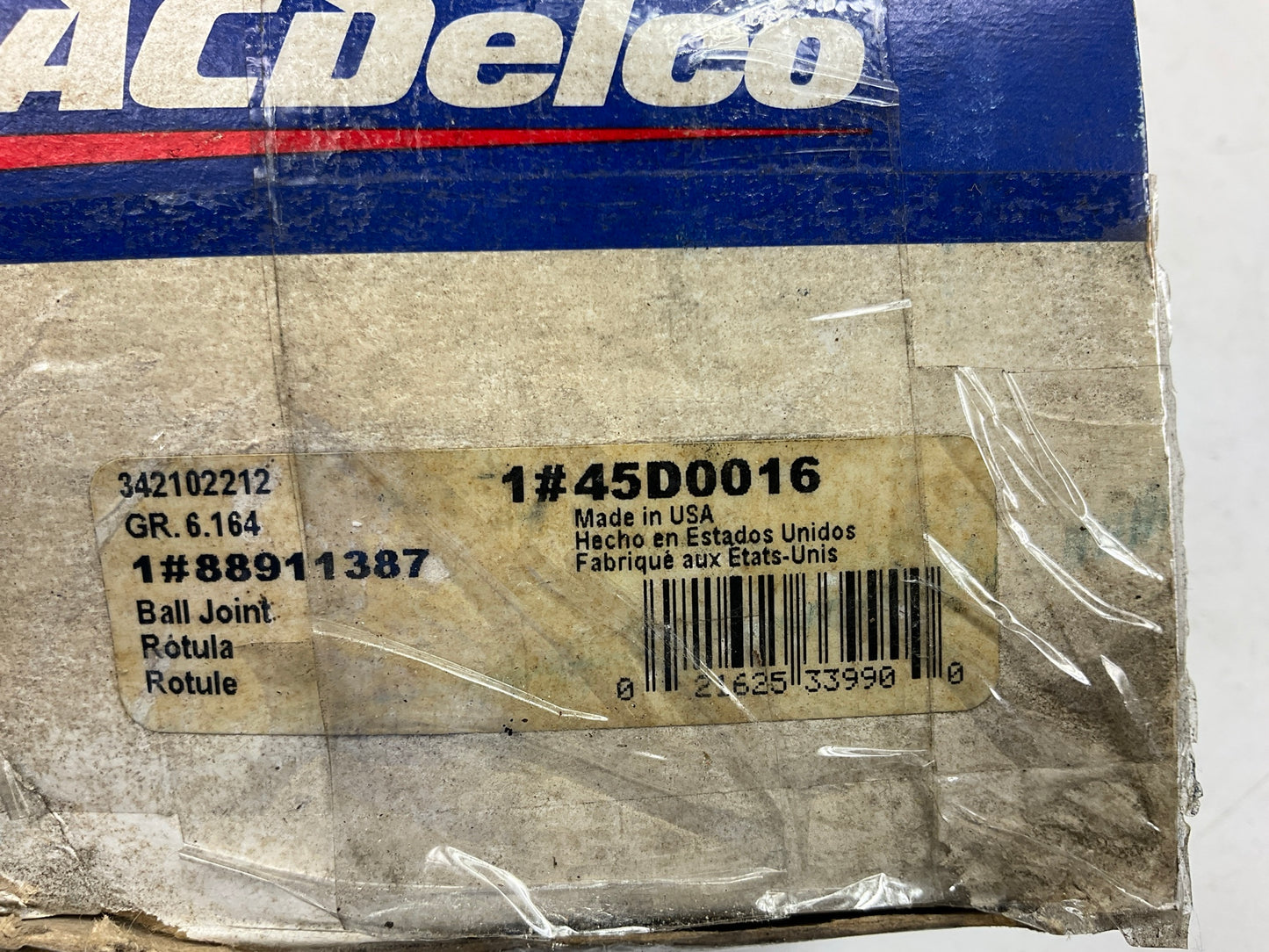 Acdelco 45D0016 45D0016 Suspension  Ball Joint - Front Upper