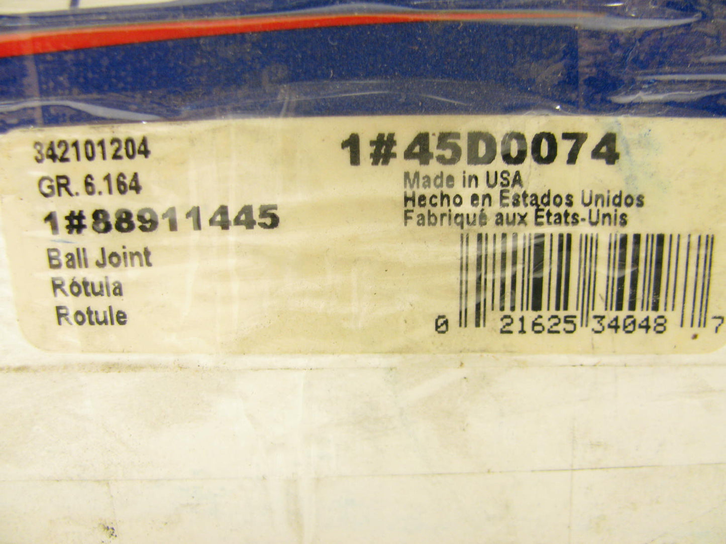 1999-2019 Ford E-350 Super Duty Front Upper Ball Joints PAIR Acdelco 45D0074