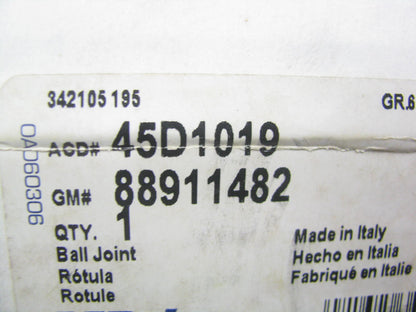 Acdelco 45D1019 Suspension Control Arm & Ball Joint Assembly - Front Left Upper