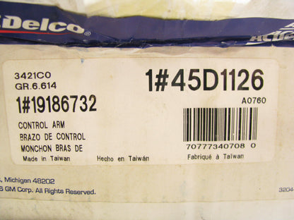 Acdelco 45D1126 Suspension Control Arm & Ball Joint - Front Left Upper