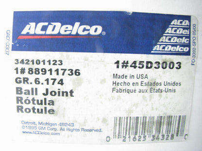 Acdelco 45D3003 Suspension Control Arm And Ball Joint Assembly - Front Lower