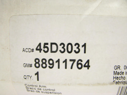 Front Left Control Arm And Ball Joint  ACDelco 45D3031
