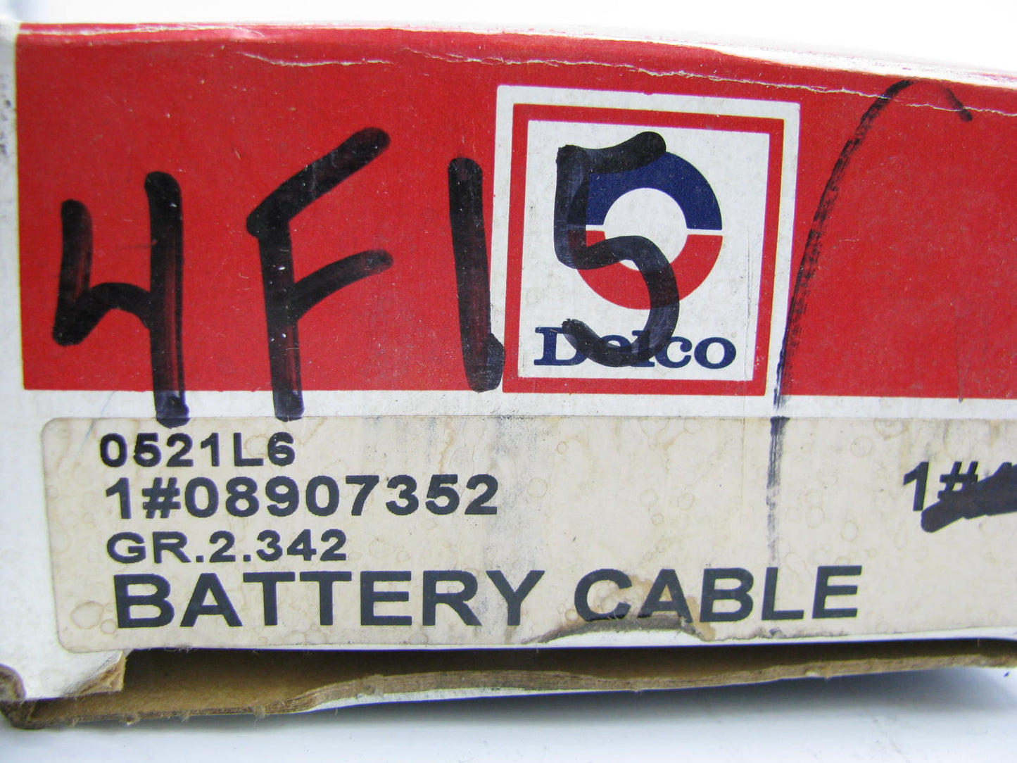 Acdelco 4F15 NEGATIVE (To Ground) Battery Cable - 1969 Chevy 230 250 With A/C