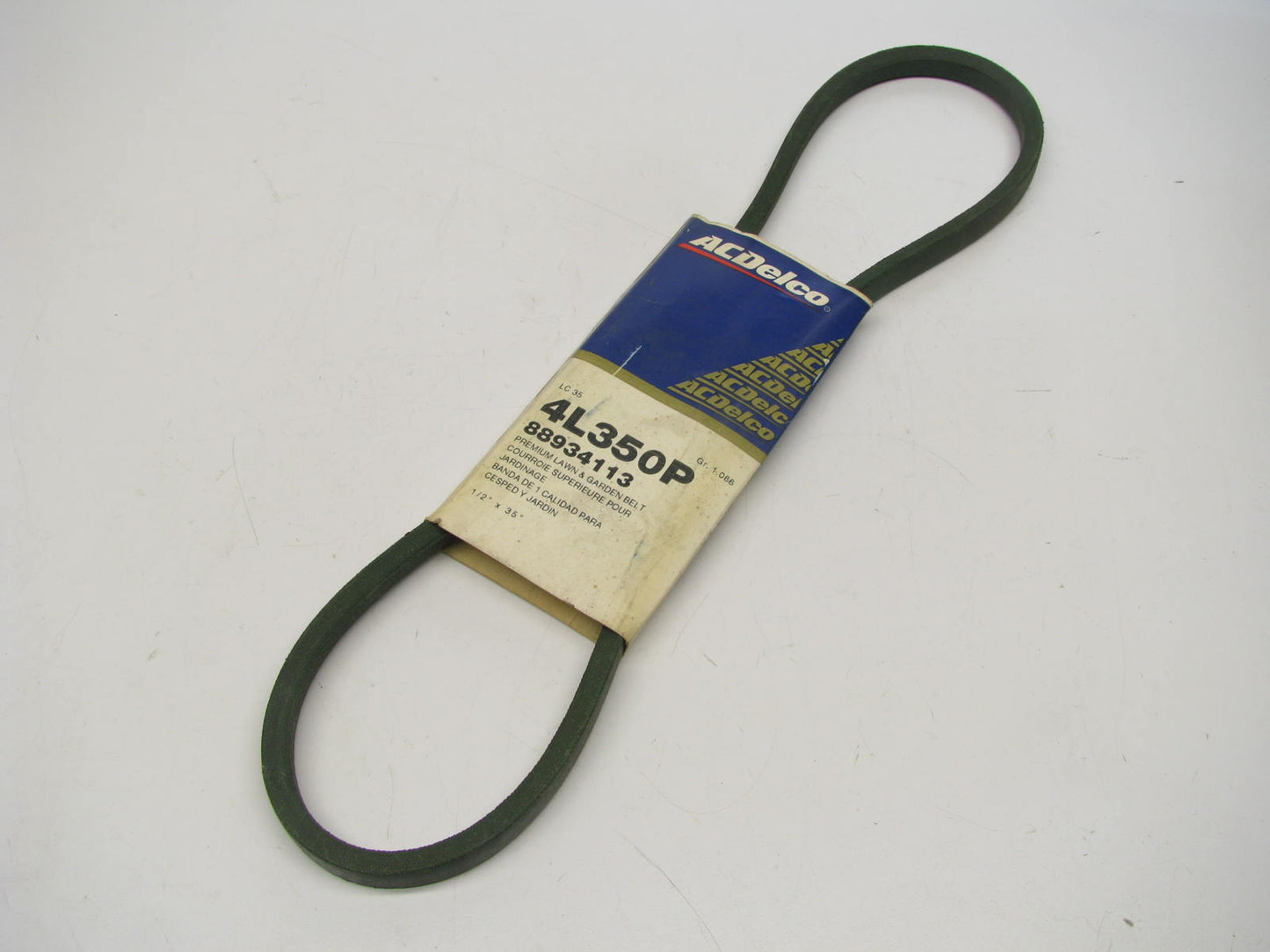 Acdelco 4L350P Lawn & Garden Power Equipment Accessory Drive Belt - 1/2'' X 35''