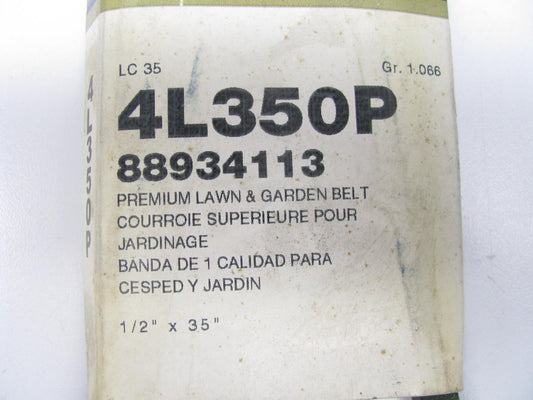 Acdelco 4L350P Lawn & Garden Power Equipment Accessory Drive Belt - 1/2'' X 35''