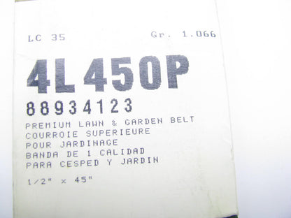 Acdelco 4L450P Lawn & Garden Power Equipment Accessory Drive Belt - 1/2'' X 45''