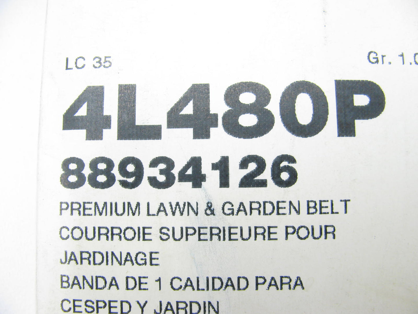 Acdelco 4L480P Power Equipment Accessory Drive Belt - 1/2'' X 48''