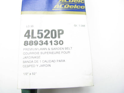 Acdelco 4L520P Lawn & Garden Power Equipment Accessory Drive Belt - 1/2'' X 52''