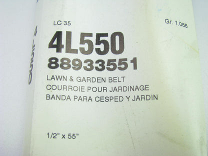 Acdelco 4L550 Lawn & Garden Power Equipment Accessory Drive Belt - 1/2'' X 55''