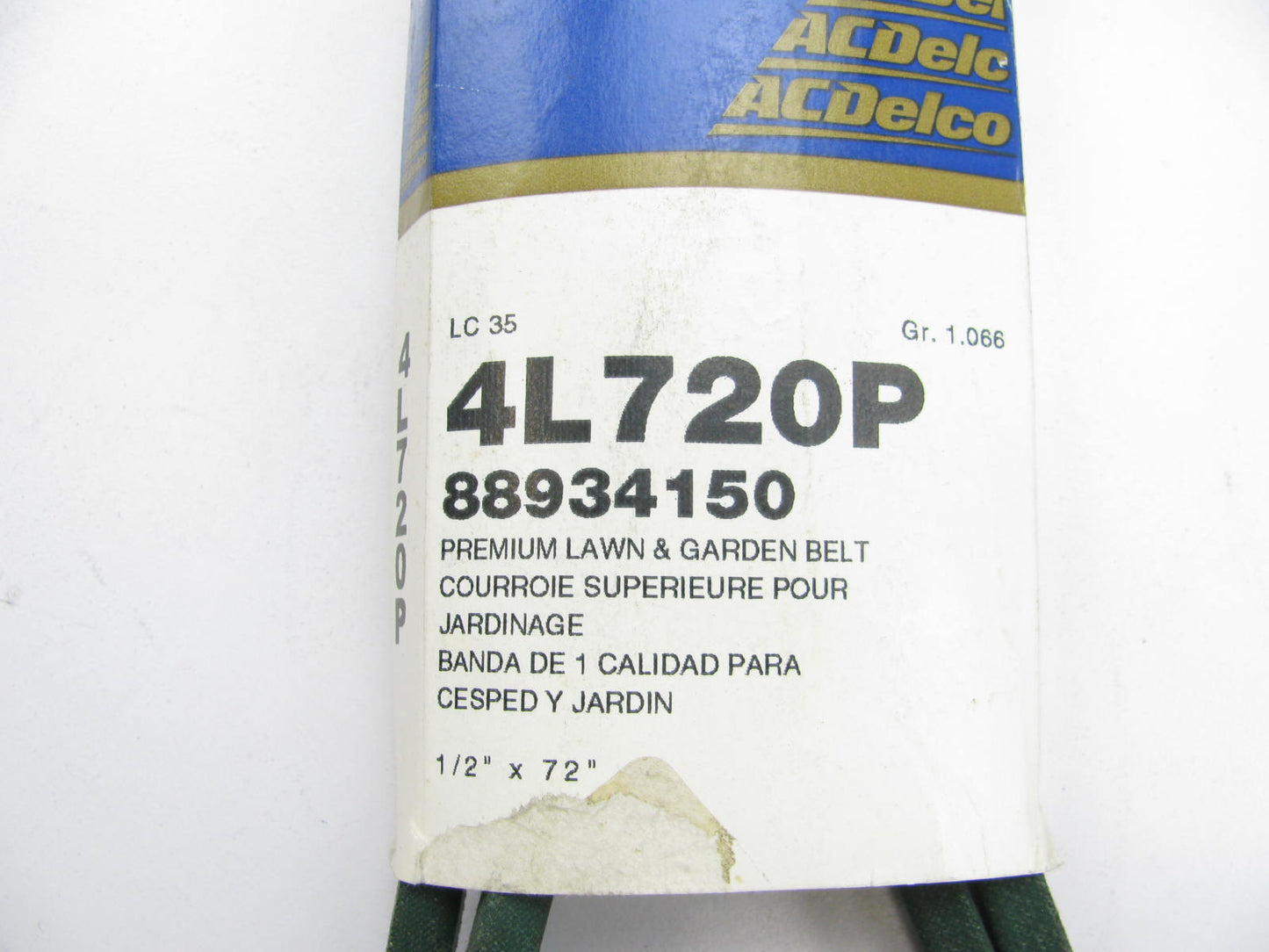 Acdelco 4L720P Power Equipment Accessory Drive Belt - 1/2'' X 72''