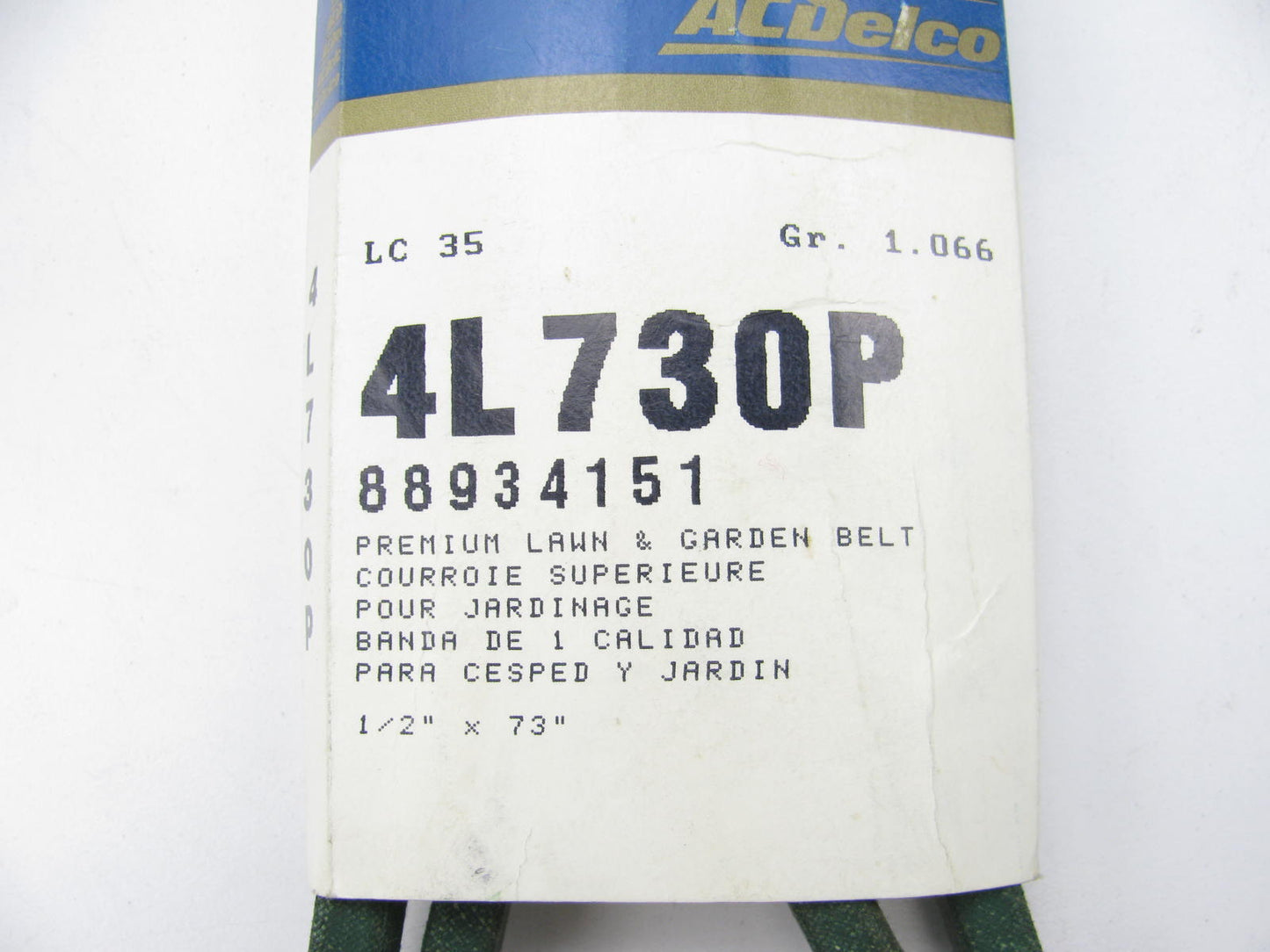 Acdelco 4L730P Power Equipment Accessory Drive Belt - 1/2'' X 73''