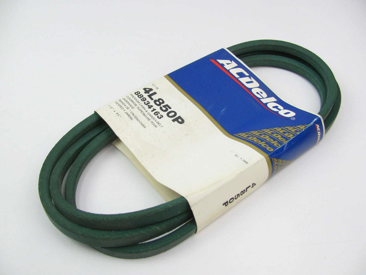 Acdelco 4L850P Lawn & Garden Power Equipment Accessory Drive Belt - 1/2'' X 85''