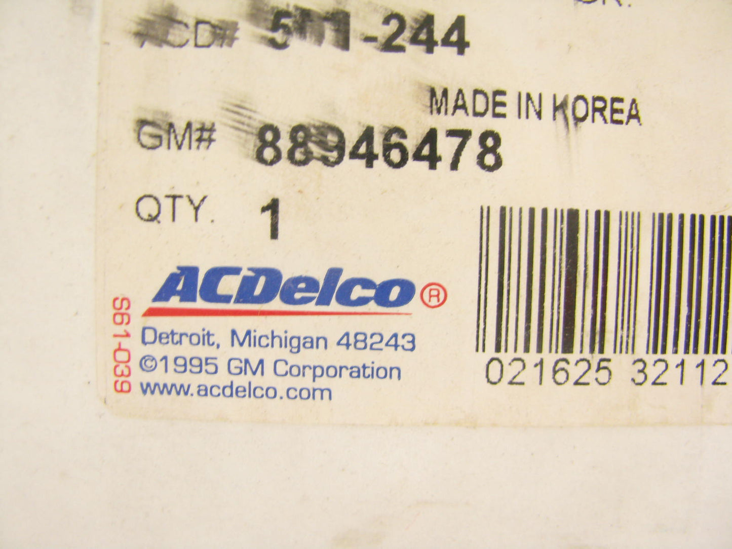 Acdelco 501-244 Rear Suspension Strut Mount For 1994-2000 Kia Sephia