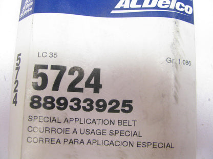 Acdelco 5724 Accessory Drive Belt - 0.53'' X 54.88'' - 36 Degree