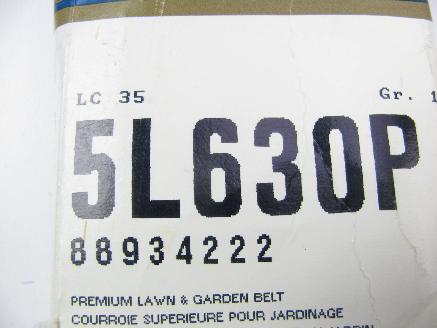 Acdelco 5L630P Lawn & Garden Power Equipment Accessory Drive Belt - 21/32'' X 63''