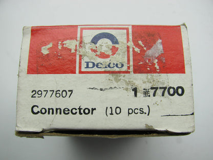 (10) Pcs - NOS Delco 7700 1962-1966 Chevy DELCOTRON Voltage Regulator Connectors