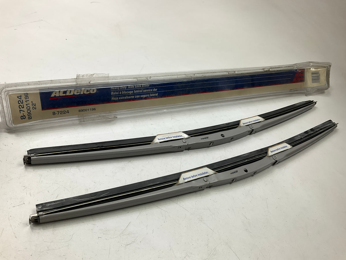 (2) Acdelco 8-7224 Front Windshield Wiper Blade 22''