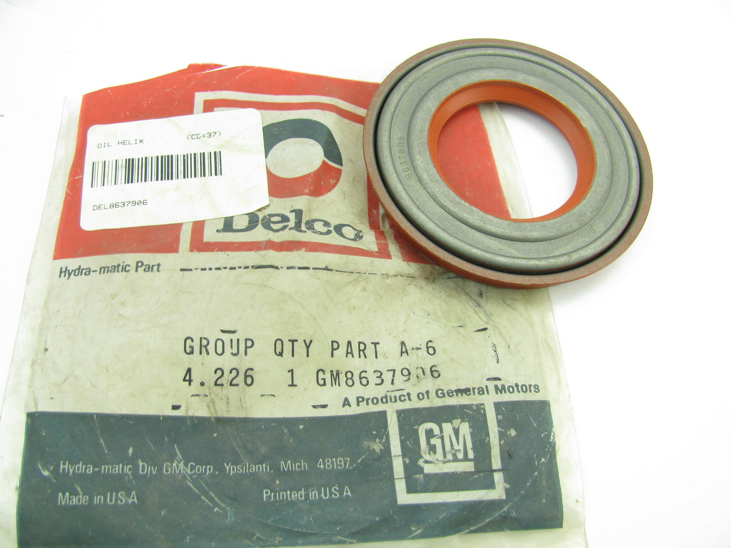 OEM GM Delco 8637906 Auto Trans Torque Converter Seal