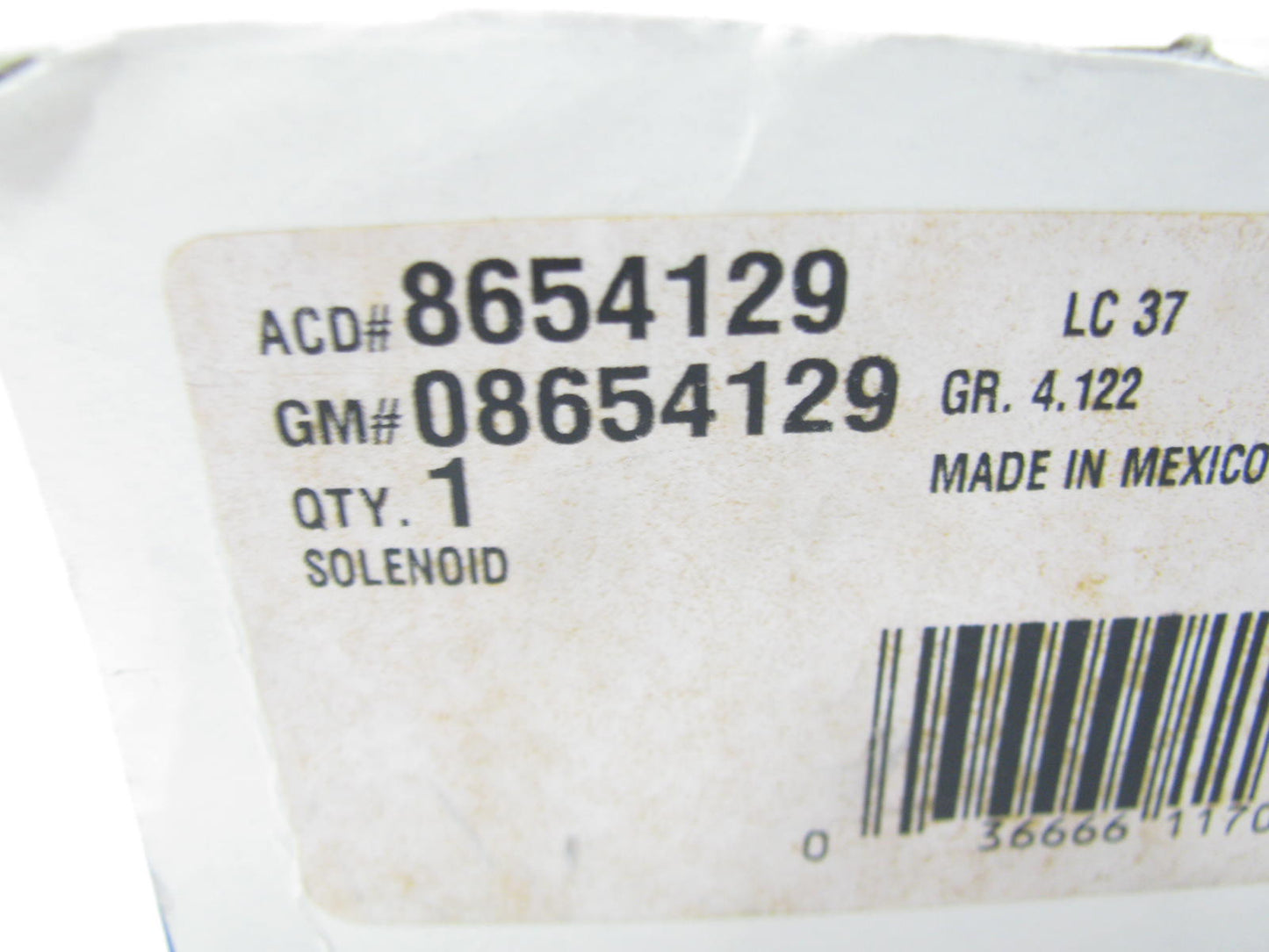 Acdelco 8654129 Automatic Transmission Control Solenoid
