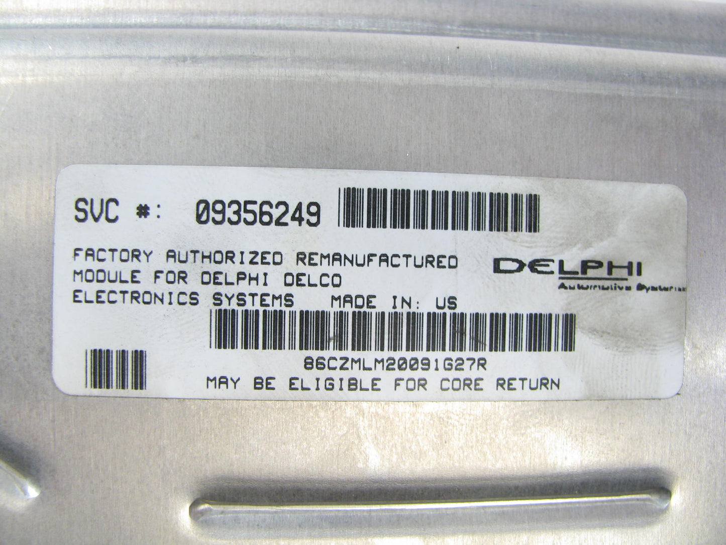 Acdelco 9356249 Engine Control Module 2000-01 Cavalier, Alero, Grand Am, Sunfire