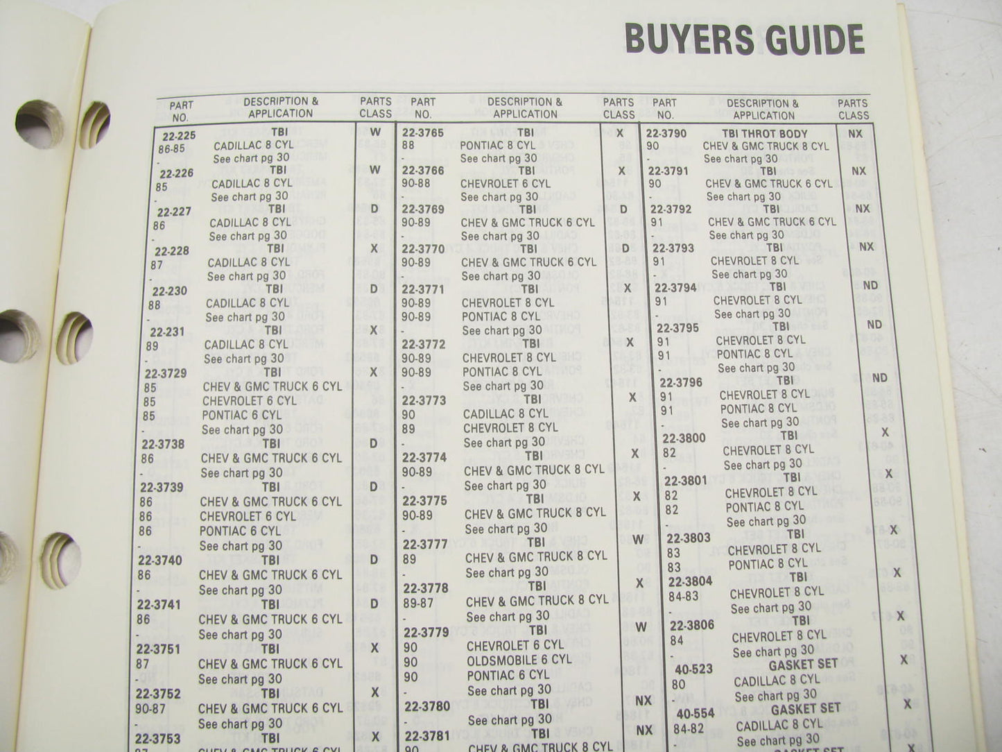 Acdelco 9A-101-1990 Fuel Injection Units & Parts Catalog - Weatherly 600, 98 PGS