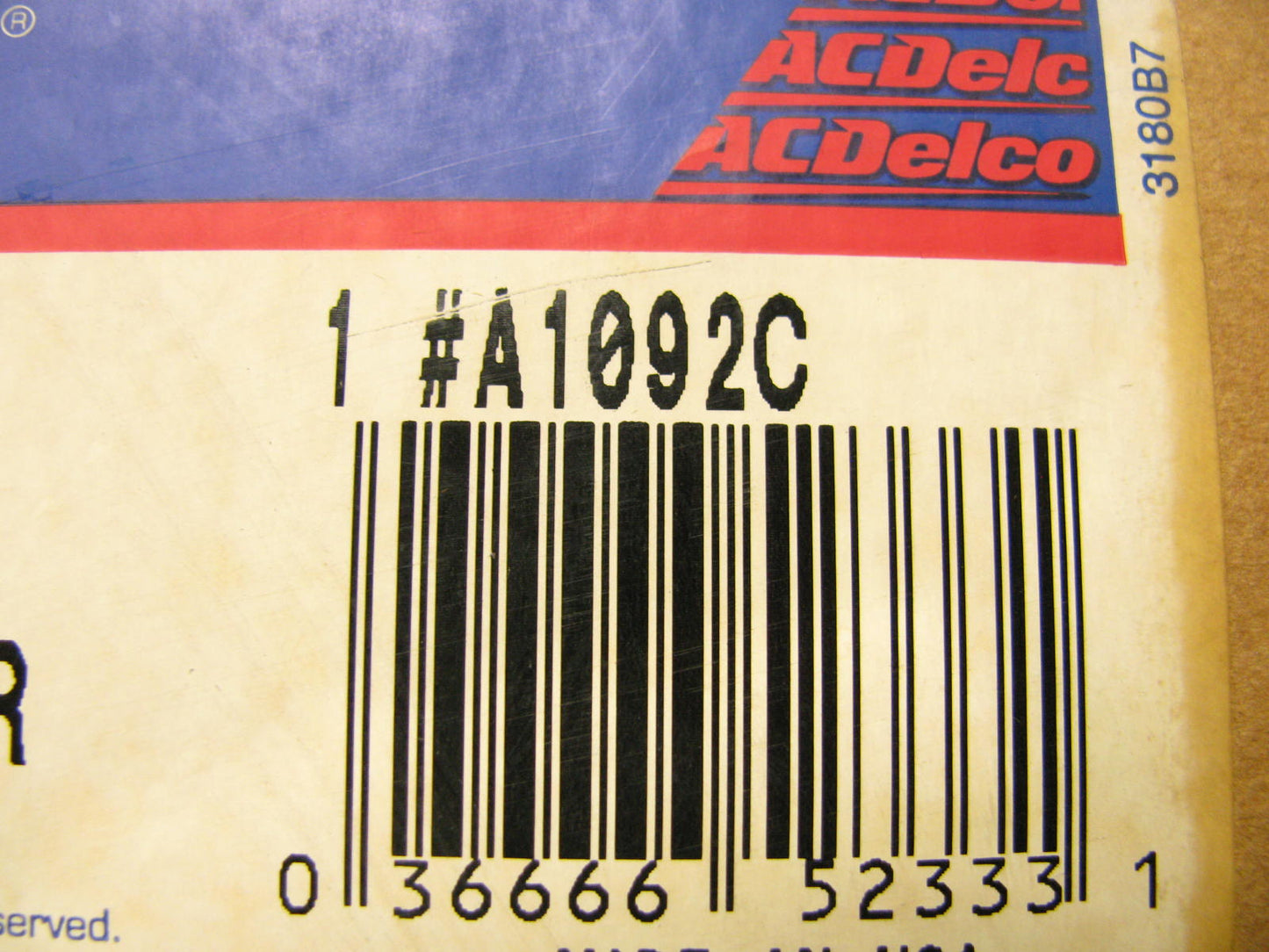 Acdelco A1092C Air Filter, Replaces Wix # 46204, Fram CA3686