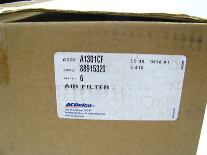 (6) Acdelco A1301CF Engine Air Filters 1996-2000 Chevy C1500 C2500 Tahoe Yukon