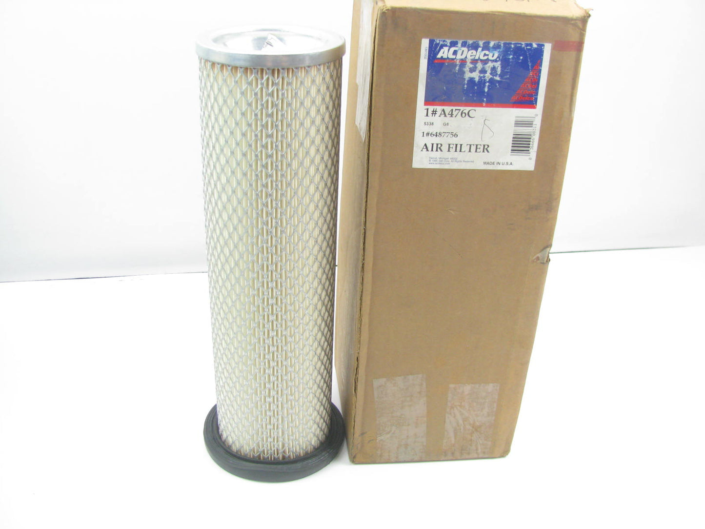 Acdelco A476C Air Filter Replaces: 42920 46643 A63157 A64560 LAF8077 6487756