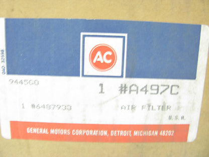 Acdelco A497C Air Filter For IHC Pay Haulers & Pay Scrapers Replaces WIX 42986