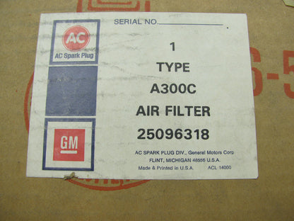 Cabin Panel Air Filter - Heavy Duty - AcDelco AC300C Interchange AF3444 46575