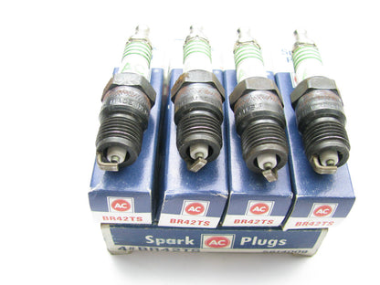 (4) NEW GENUINE Vintage Ac Delco BR42TS Spark Plugs OEM GM # 5614009