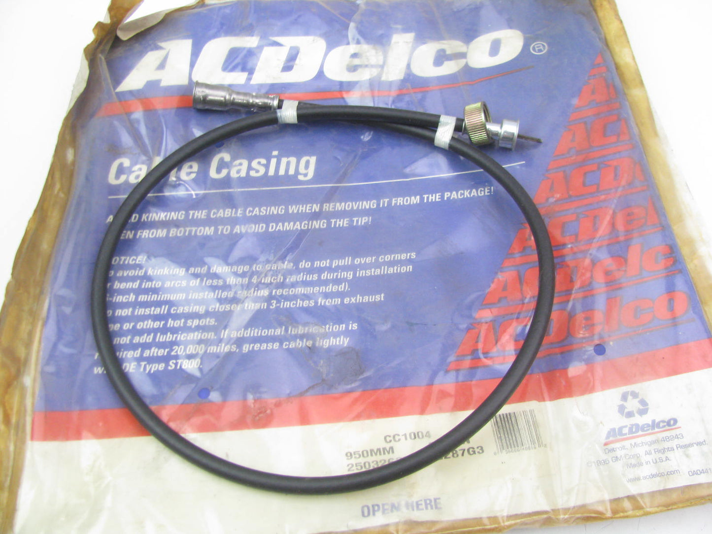 Acdelco CC1004 Upper Speedometer Cable 37.5'' - 25032637
