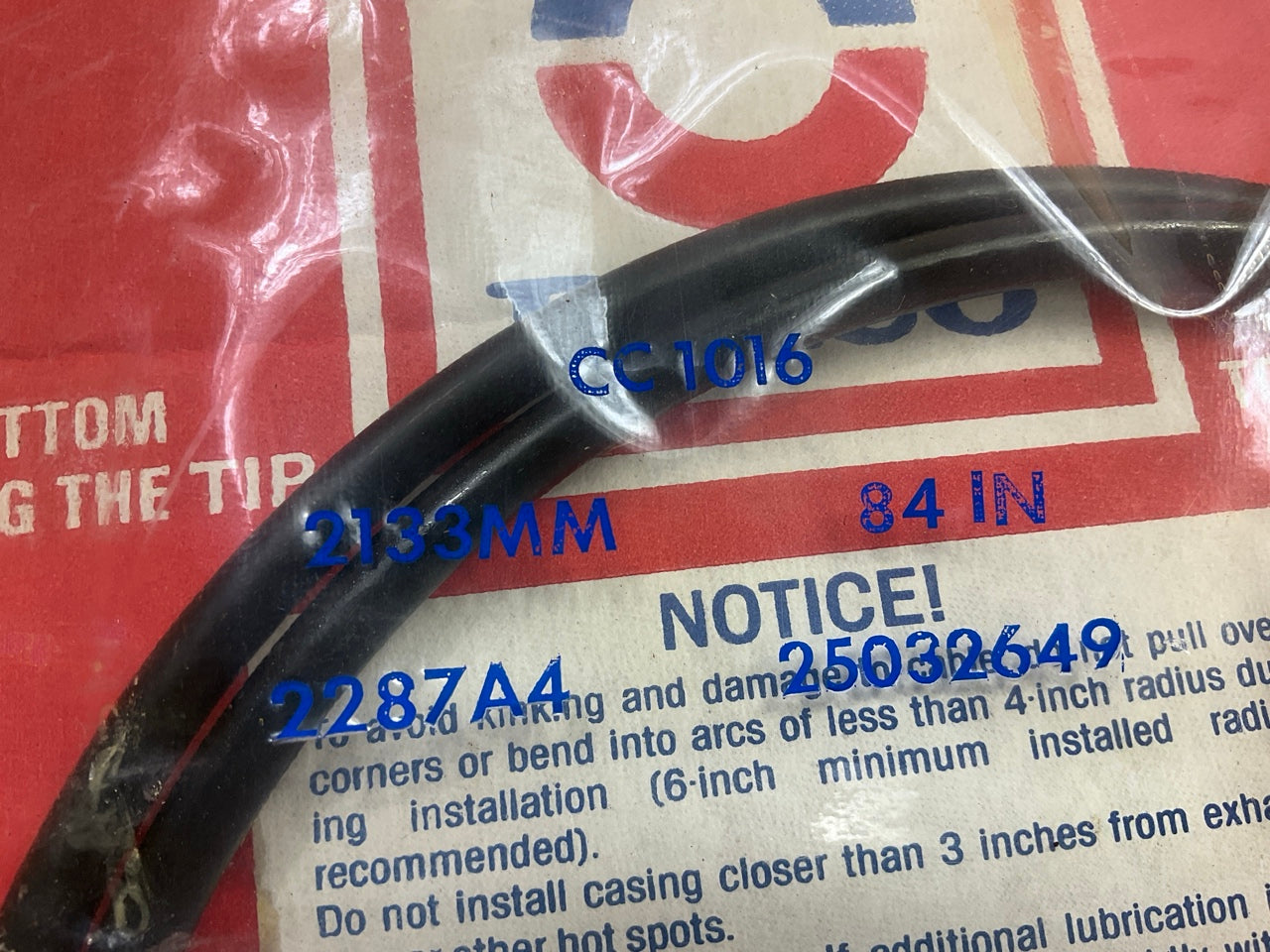 Acdelco CC1016 Speedometer Cable - 25032649