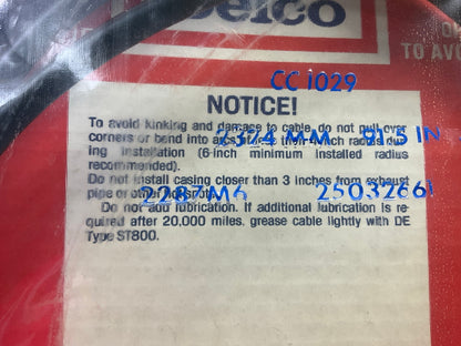 Acdelco CC1029 Speedometer Cable - 25032661